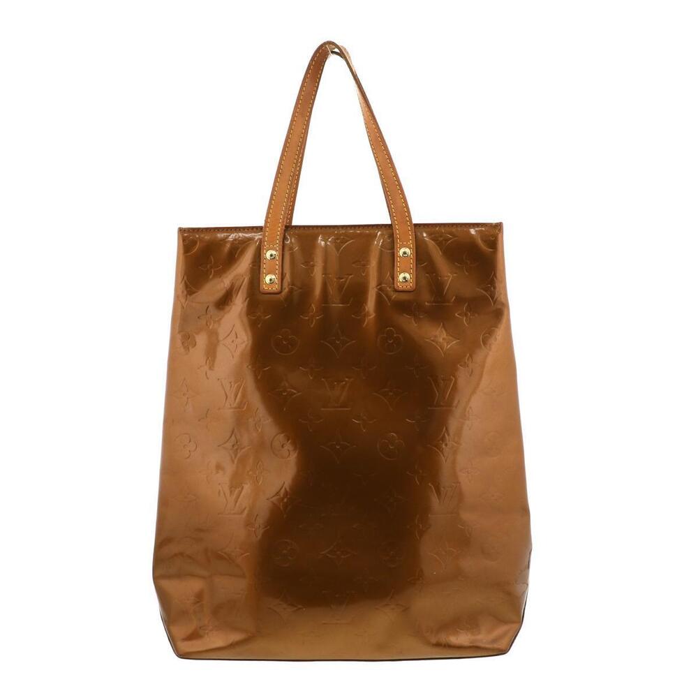 LOUIS VUITTON Lead Bag Tote Monogram Verni Bronze